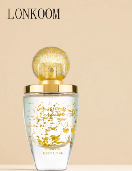 LONKOOM朗金琉璃時光香水女士送閨蜜茉莉雪松花香調禮盒裝禮物